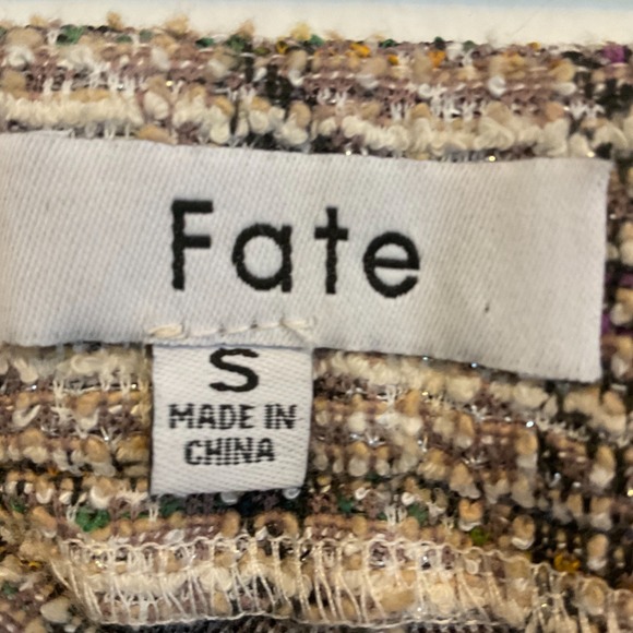 Fate Tweed Trousers Multi-colored Retro Flare Academia Beatnick Preppy Cute Sm - Picture 6 of 6